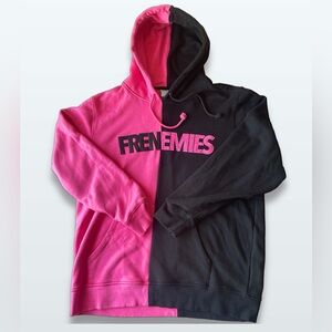 Teddy Fresh Pink and Black Frenemies Hoodie